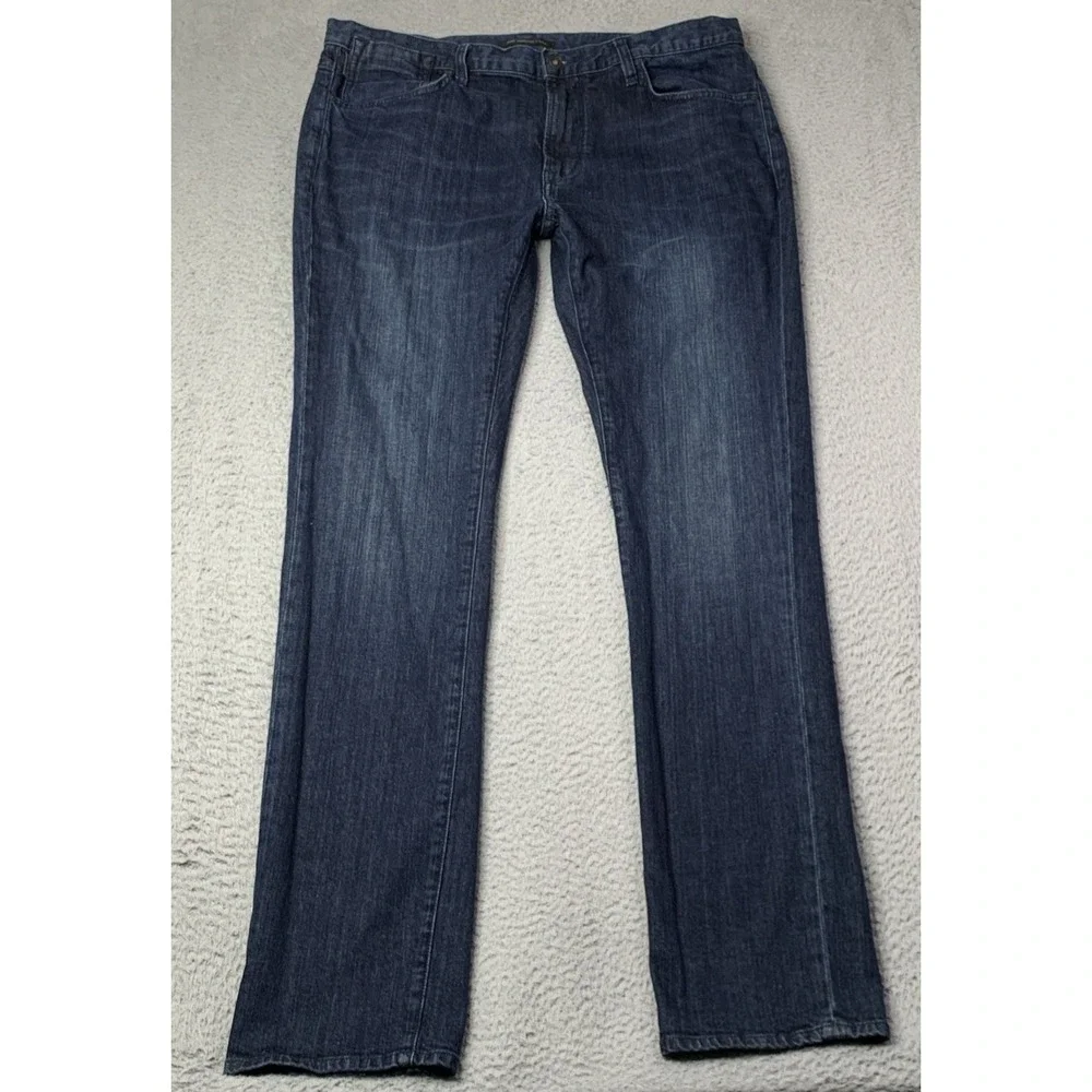 John Varvatos Jeans Mens Size 36 Bowery Slim Straight Dark Wash Cotton Blend